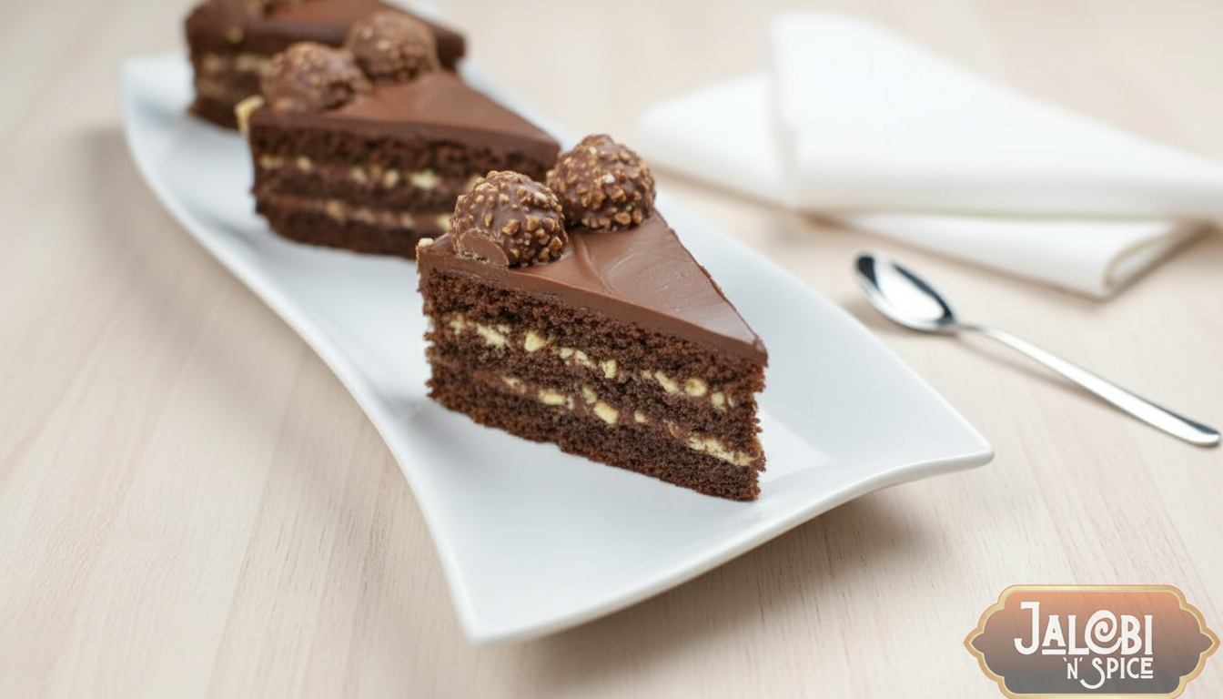 Ferrero Rochers Cake Slice - Image 3