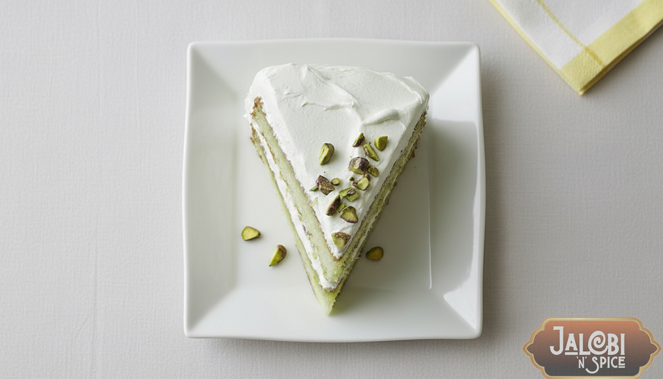 Pistachio Cake Slice
