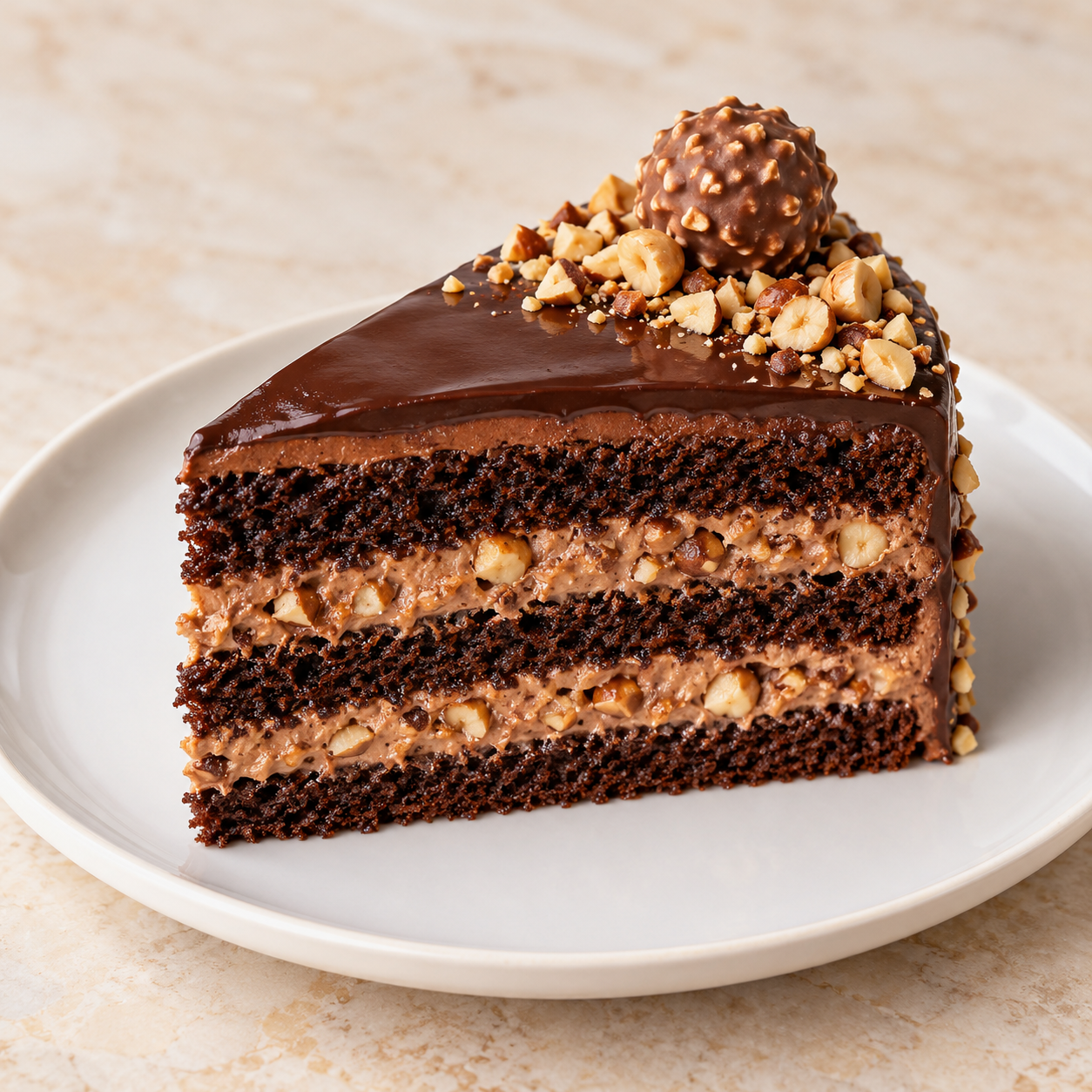 Ferrero Rochers Cake Slice - Image 4