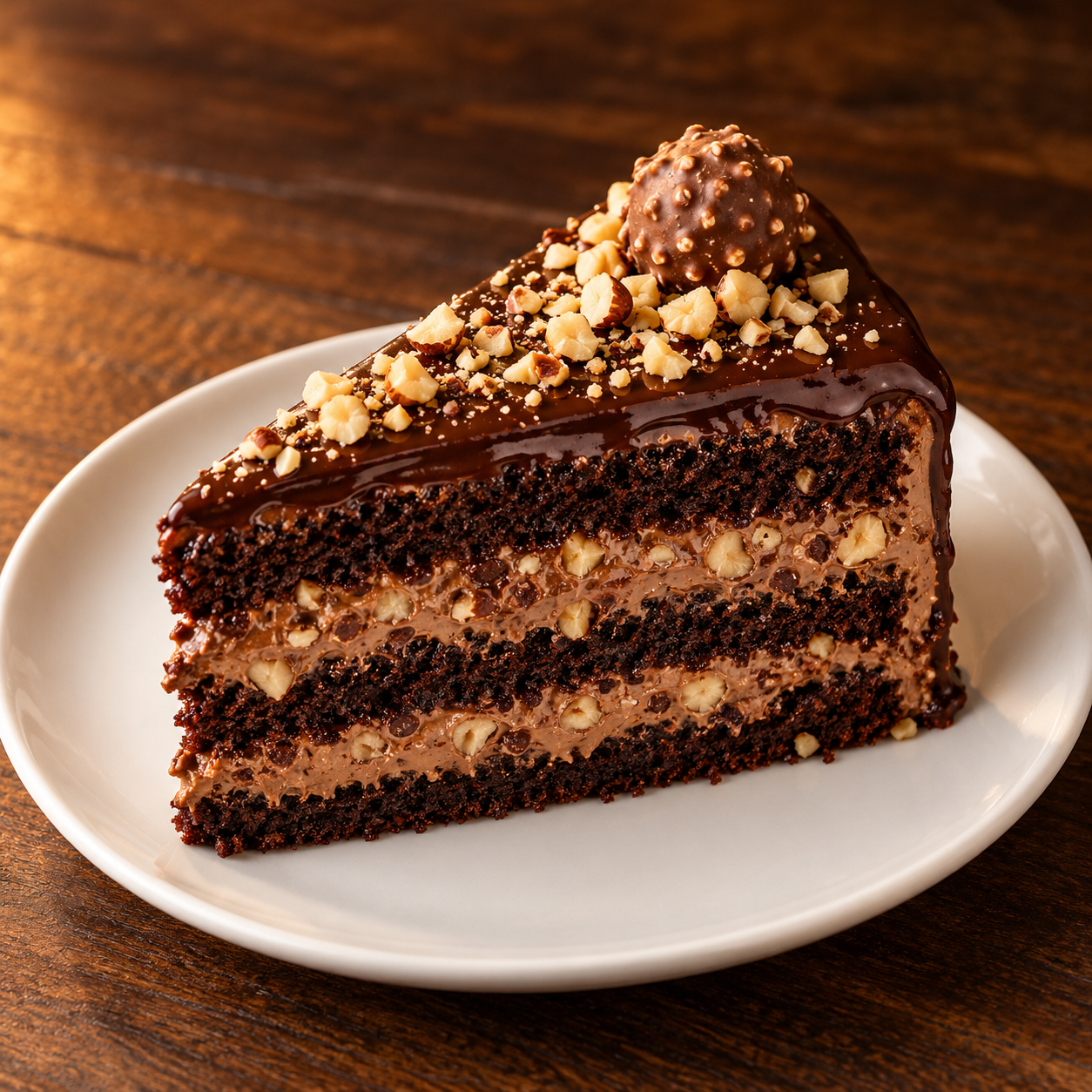 Ferrero Rochers Cake Slice - Image 5