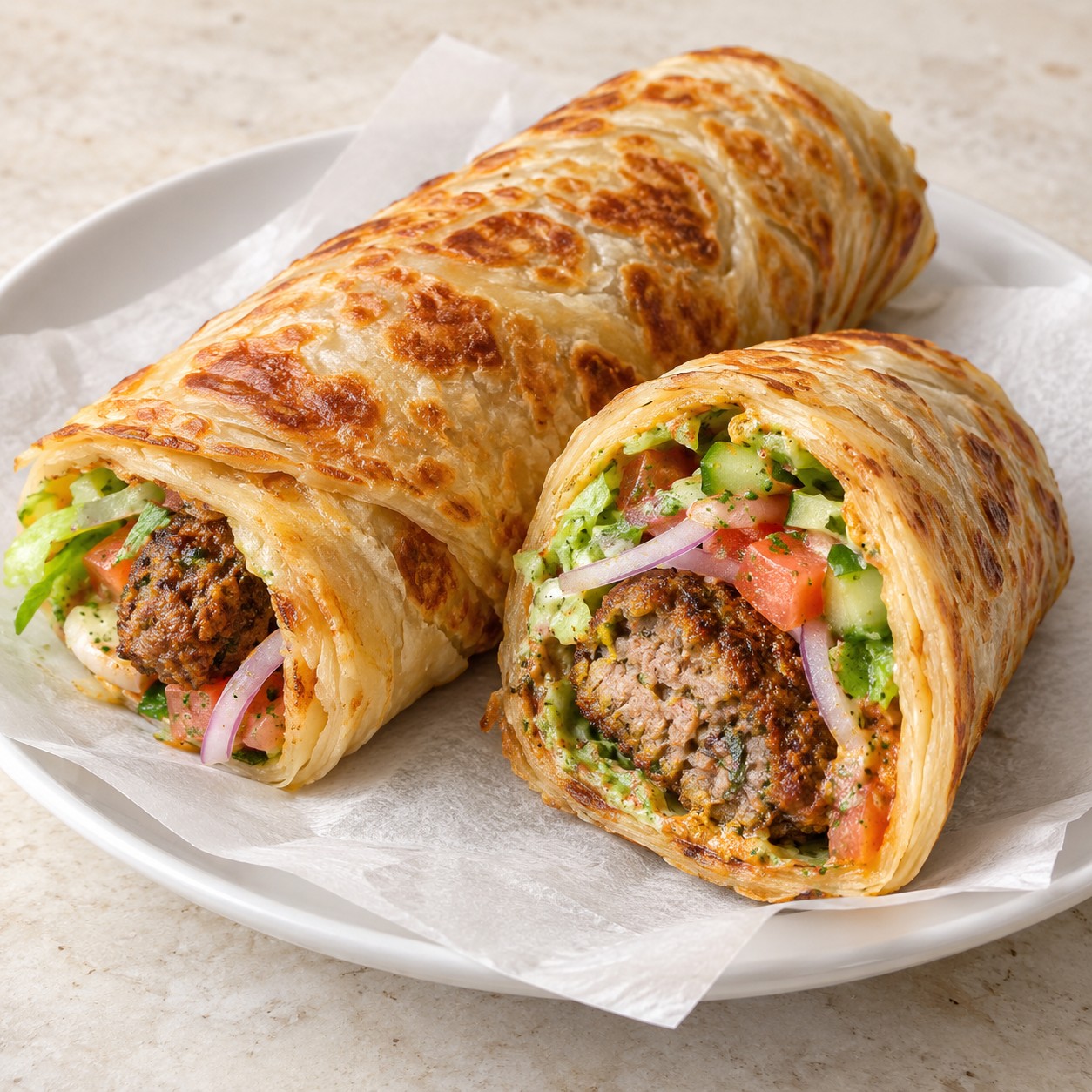 Kebab Paratha Roll - Image 4