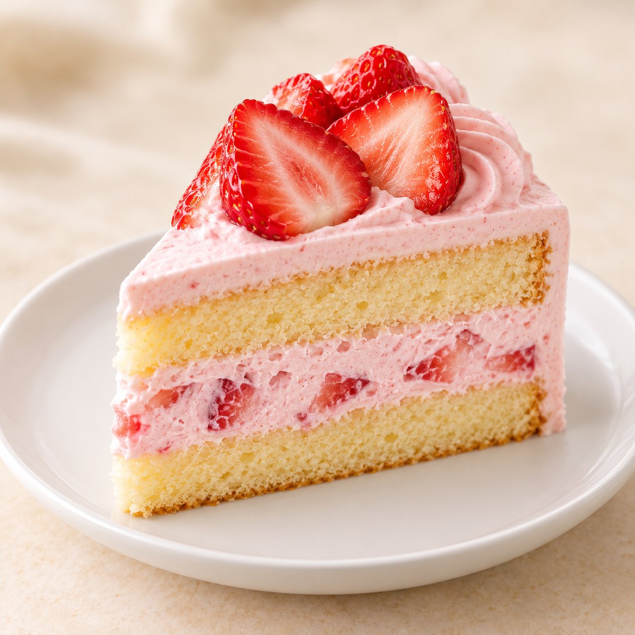 Strawberry Cake Slice - Image 4