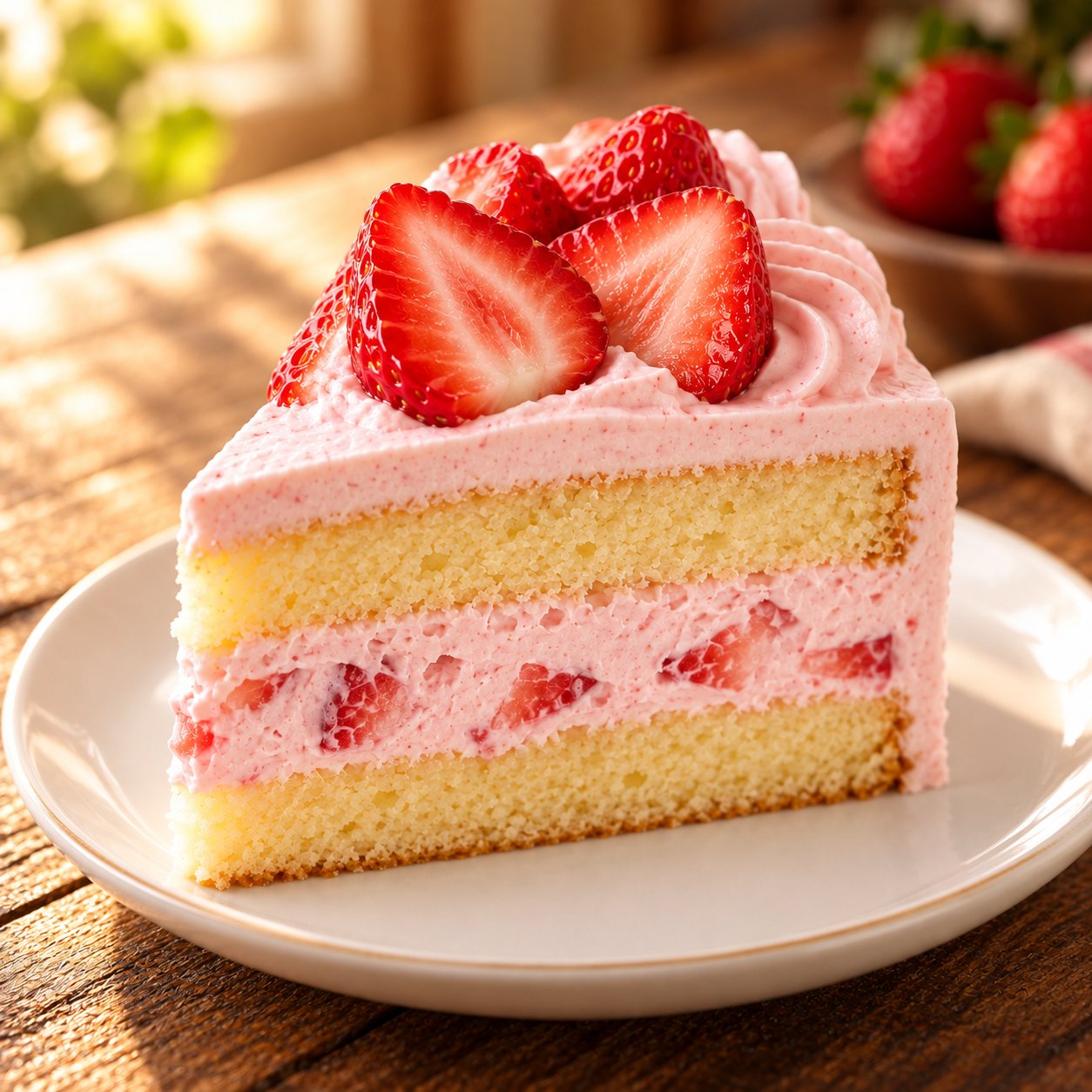 Strawberry Cake Slice - Image 5